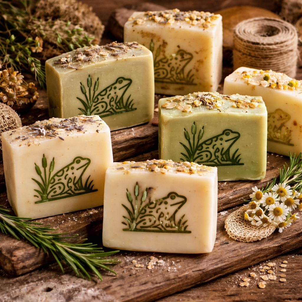 Handmade botanical soap bars